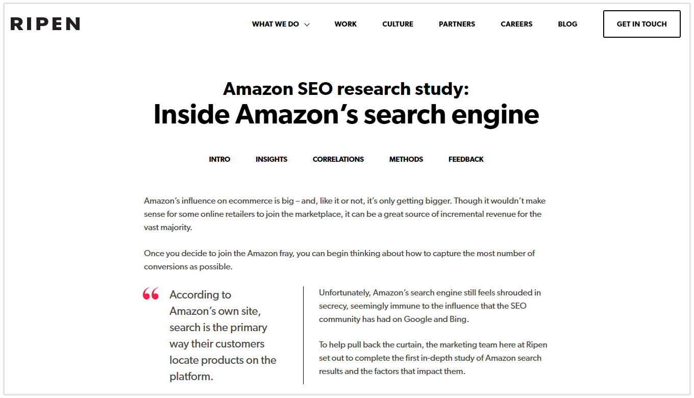 laporan seo amazon yang matang